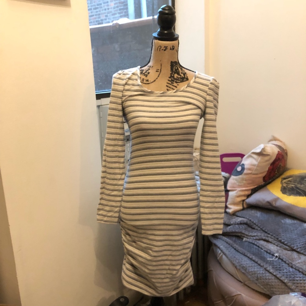 Tart stripped midi dress